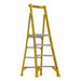 Podium Stepladder 4 ft Fiberglass 375 lb