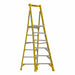 Podium Stepladder 6 ft Fiberglass 375 lb
