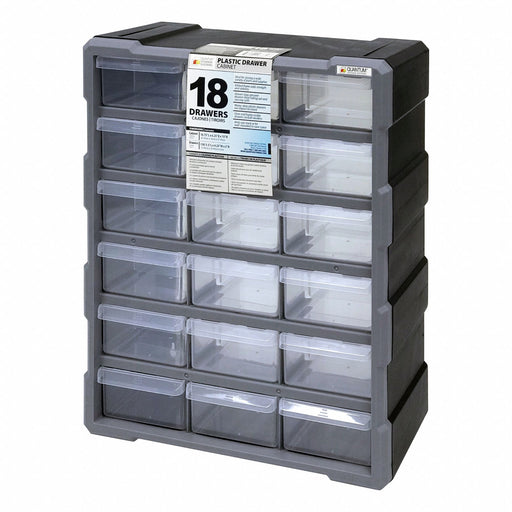 Drawer Bin Cabinet Polypropylene Black