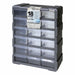 Drawer Bin Cabinet Polypropylene Black