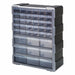 Drawer Bin Cabinet Polypropylene Black