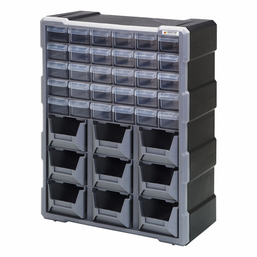 Drawer Bin Cabinet Polypropylene Black