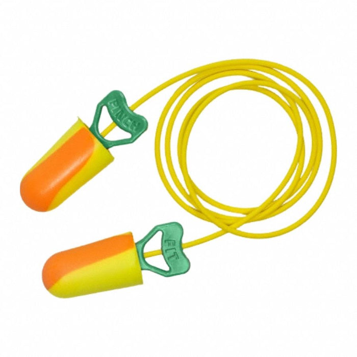Earplugs Push-In Corded Orng/Ylw PK100