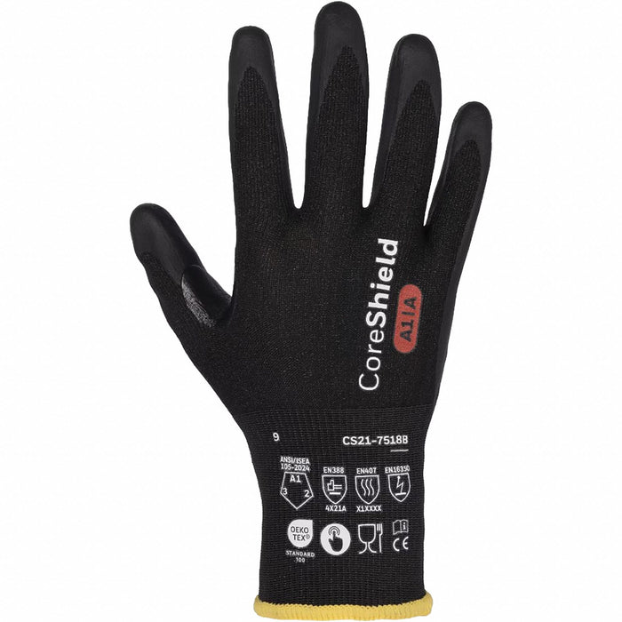 Cut Protection Gloves Black 10 PR