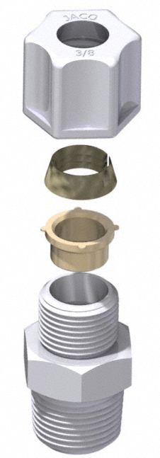 Compression Nuts 7/8 L White PK5