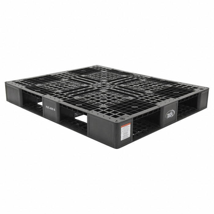 Black Plastic Pallet 6000 lb 48 x 40