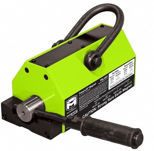 Lifting Magnet 1 600 lb Flat Cap 9 1/8 L