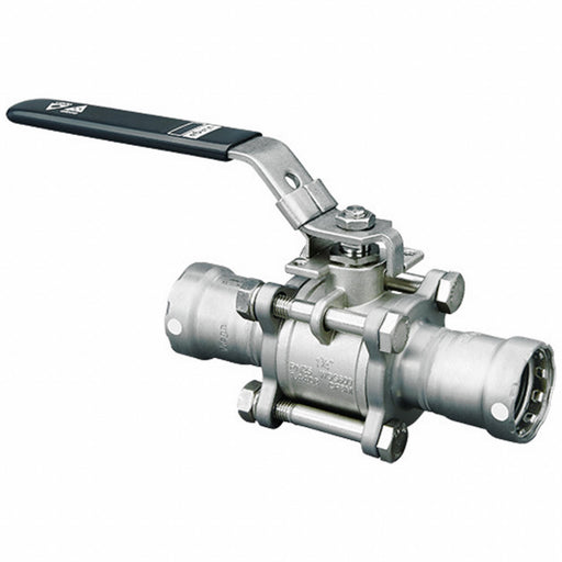 Manual 2-Way Ball Valve Press 316 SS