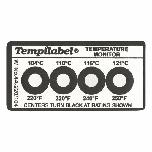 Temp Indicator Strip Clear 10PK