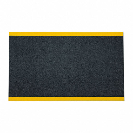 Traction Mat Rectangle Black 5 ft L