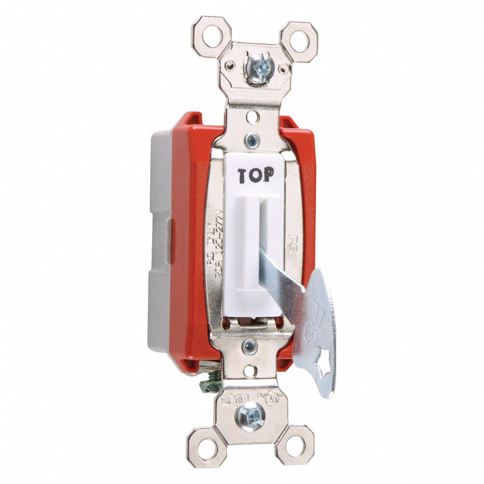 Wall Switch Wht 20A Back Side SnglPole