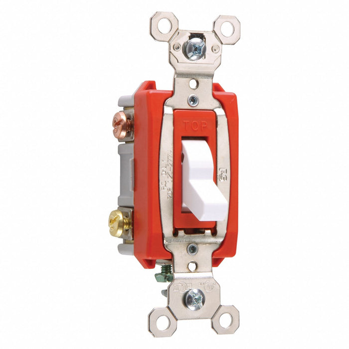 Wall Switch White 20 A Back Side 3-Way
