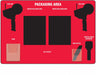 Shadow Board 68 in H 30 in W Red