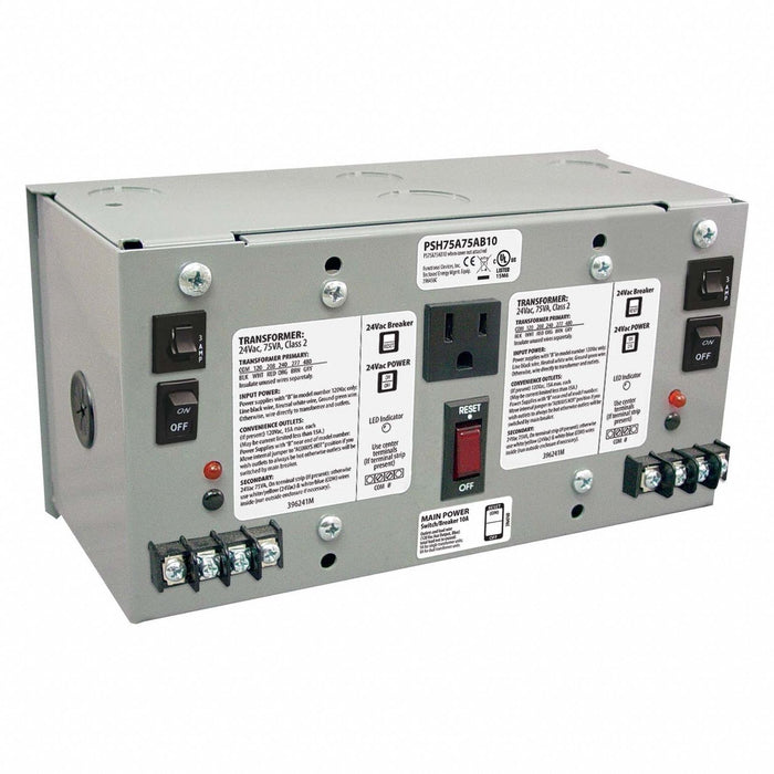 Cls 2 Trnsfrmr 75VA Enclosed Wall
