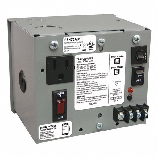 Cls 2 Trnsfrmr 75VA Enclosed Wall