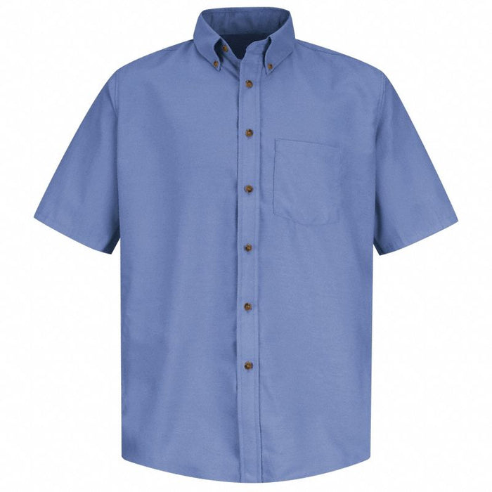 Mns Ss Button Down Poplin Shirt Lb M