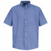 Mns Ss Button Down Poplin Shirt Lb M