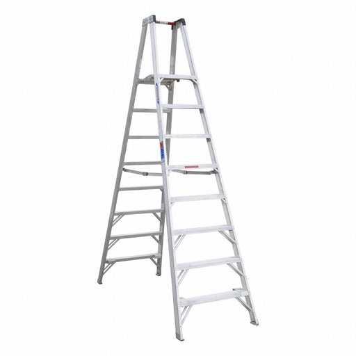 Twin Platform Stepladder 8 ft Alum 300lb