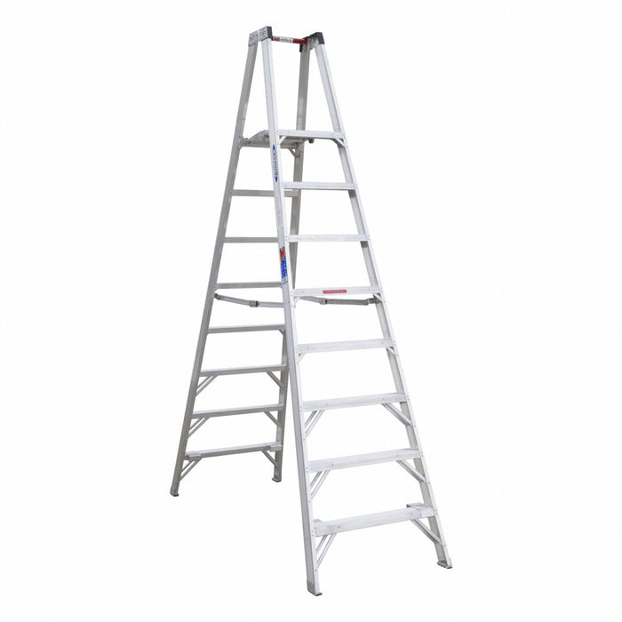 Twin Platform Stepladder 8 ft Alum 300lb