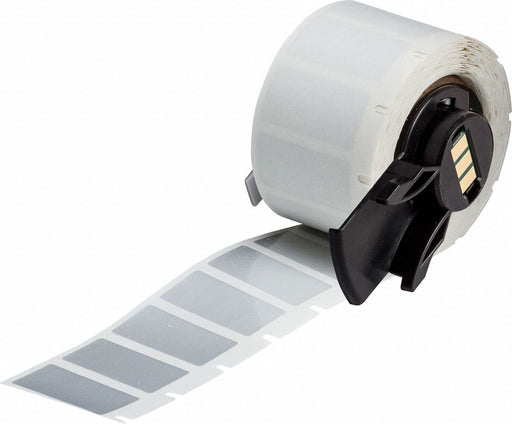 Pre-Cut Label Stock Roll Silver Gloss
