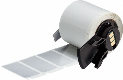 Pre-Cut Label Stock Roll Silver Gloss
