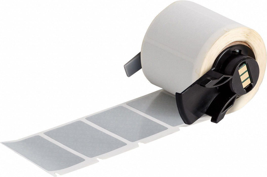 Pre-Cut Label Stock Roll Silver Matte