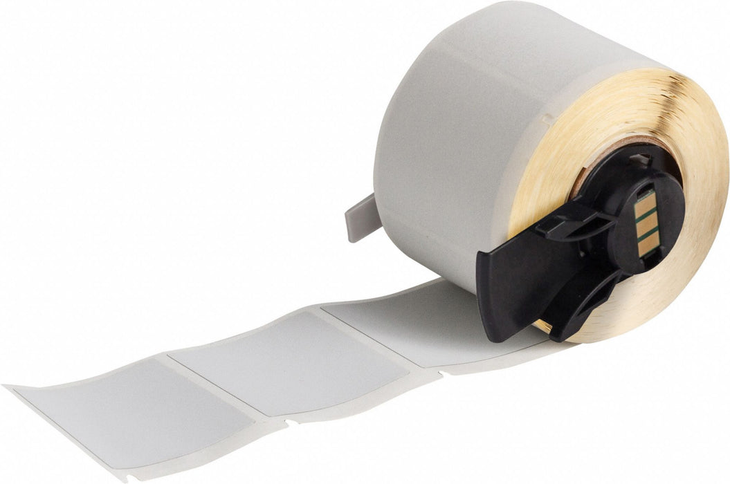 Pre-Cut Label Stock Roll Gray Matte