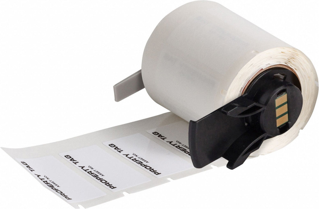 Pre-CutLabelStockRoll Black/White Gloss