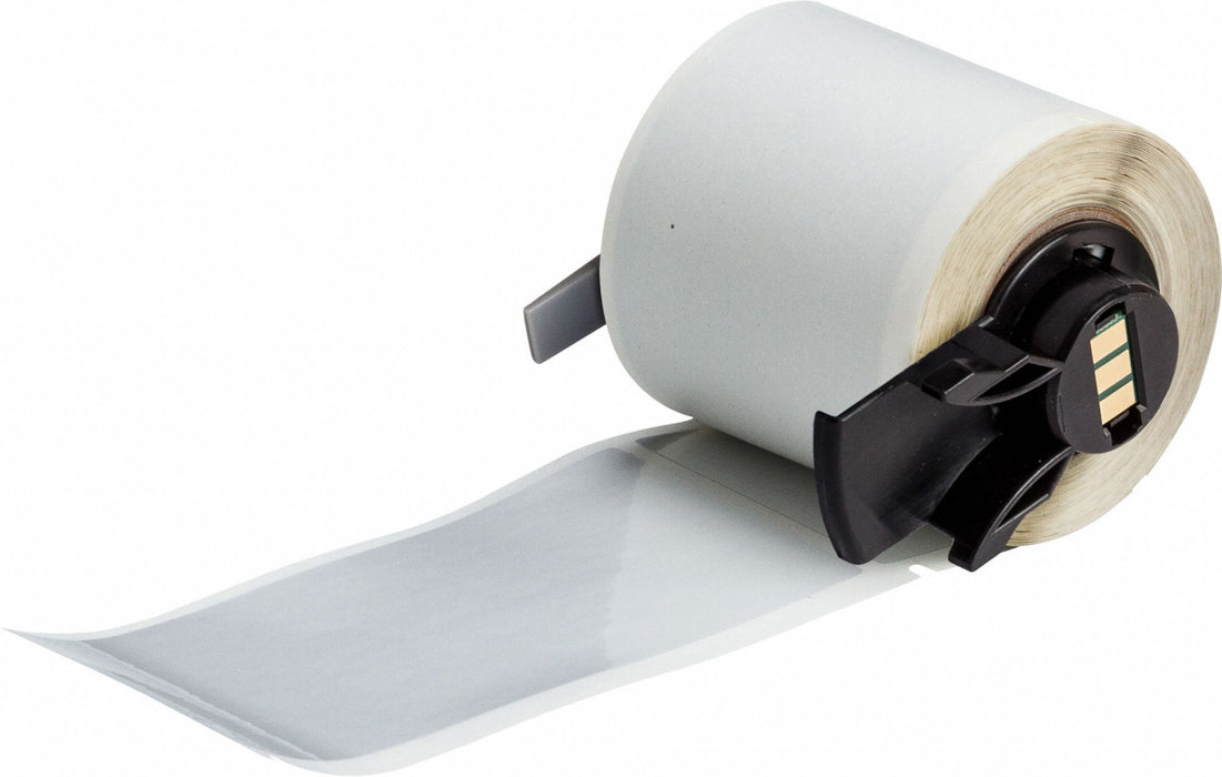 Pre-Cut Label Stock Roll Silver Gloss