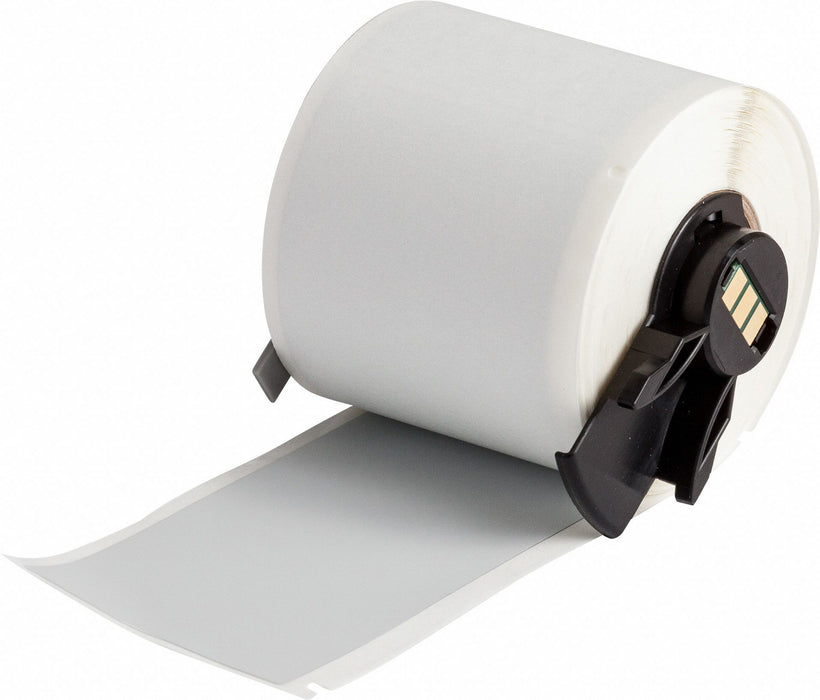 Pre-Cut Label Stock Roll Gray Matte