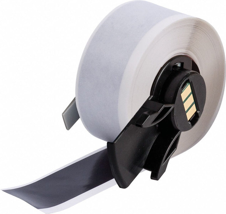 ContinuousLabelStock Black Gloss 1inW
