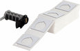 Label 1 51/64 in W White
