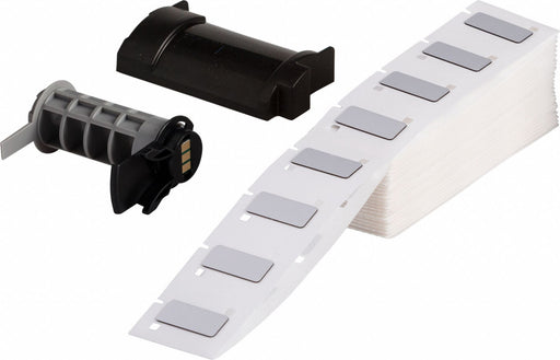 Pre-Cut Label Stock Roll Silver Gloss