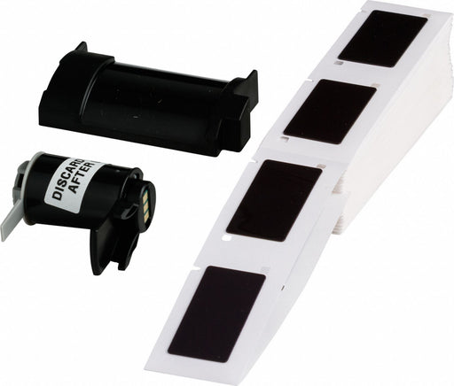 Pre-Cut Label Stock Roll Black Gloss