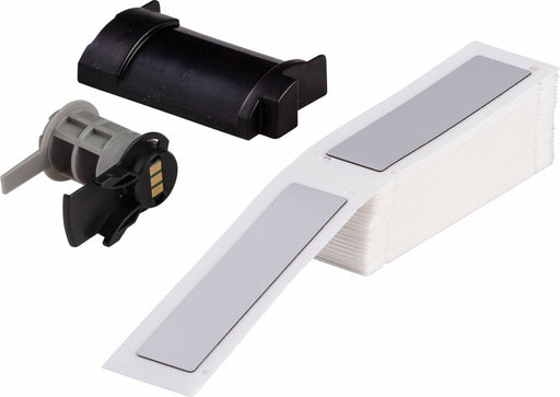 Pre-Cut Label Stock Roll Silver Gloss