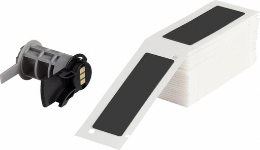 Pre-Cut Label Stock Roll Black Gloss