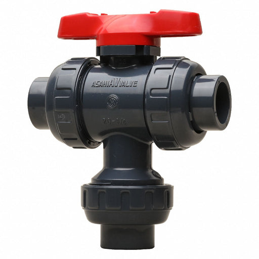 Manual 3-Way Ball Valve 3 PVC