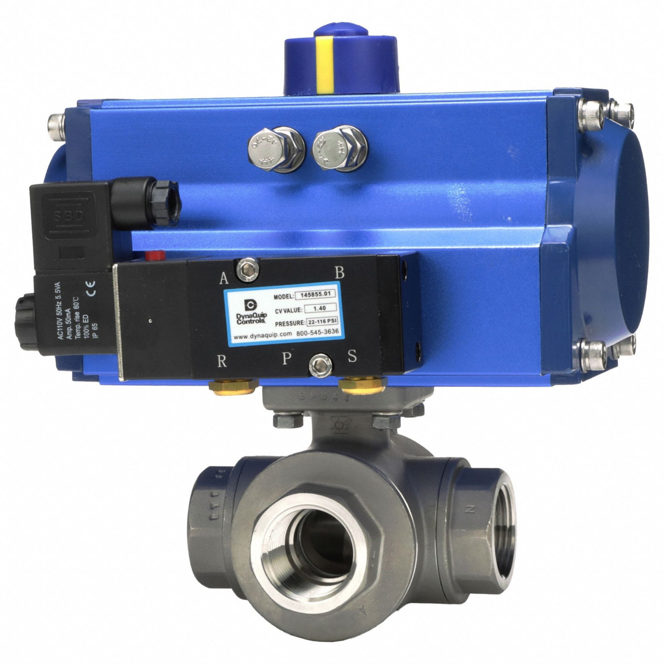 Ball Valve 2 In NPT Spring Return SS