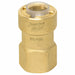 Strt Brass Push-Fit 3/8 in UNF 5/8 in