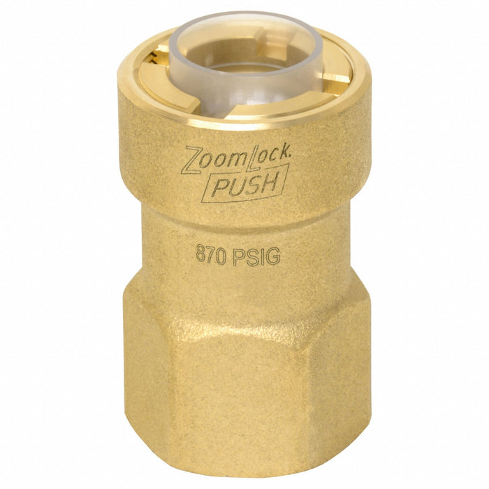 Strt Brass Push-Fit1/4in UNF7/16in