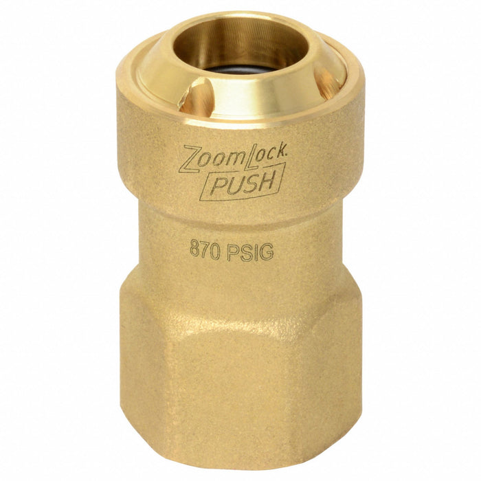 Strt Brass Push-Fit 3/8 in UNF 5/8 in