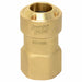 Strt Brass Push-Fit 3/8 in UNF 5/8 in