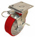 Plate Caster Swivel Polyurethane 7 1/2 H