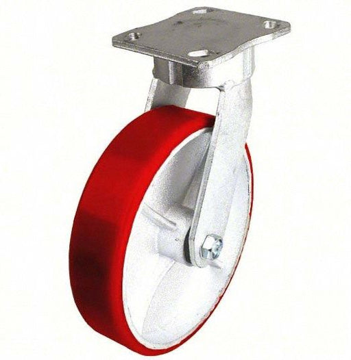 Plate Caster Swivel Polyurethane 9 1/2 H