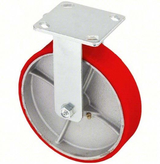 Plate Caster Rigid Polyurethane 9 1/2 H