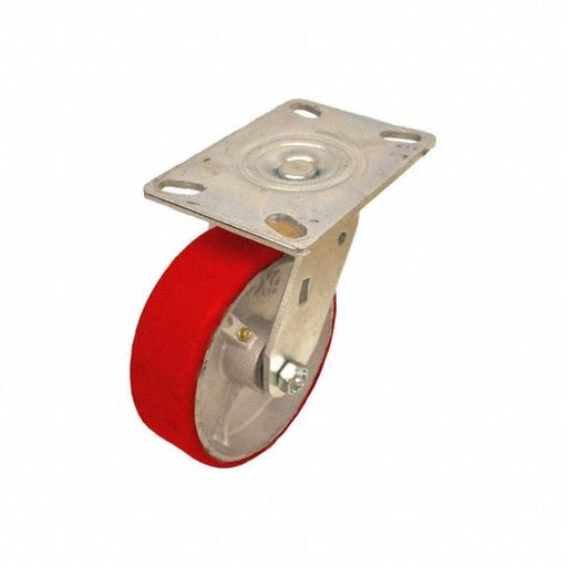 Plate Caster Rigid Polyurethane 6 1/2 H