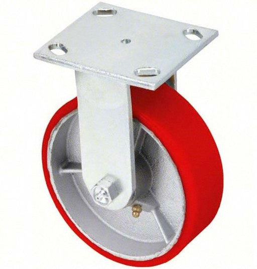 Plate Caster Rigid Polyurethane 7 1/2 H