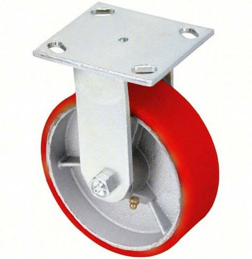 Plate Caster Rigid Polyurethane 9 1/2 H