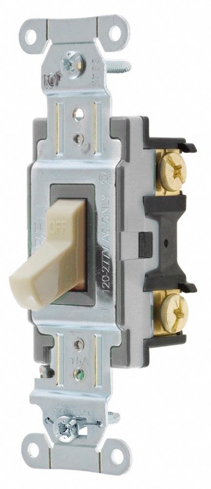 Wall Switch Ivory 15 A Side Single Pole