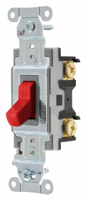 Wall Switch Red 20A Back Side SnglPole